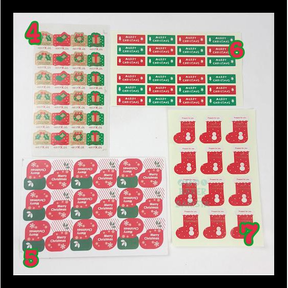

(BAYAR DITEMPAT) STICKER XMAS COLLECTION / TEMPELAN STIKER NATAL KODE 639