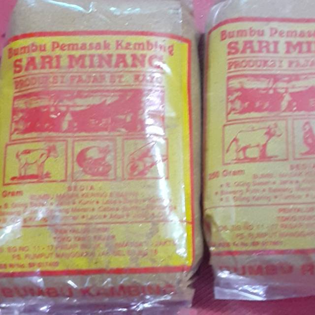 

Bumbu pemasak kambing sari minang