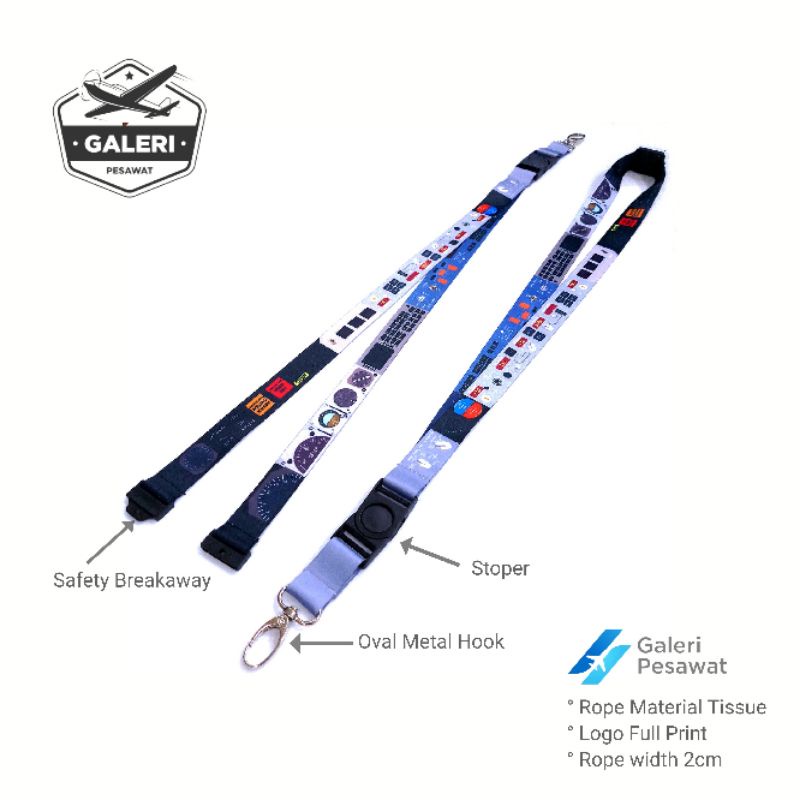 

Lanyard/Tali Gantungan ID Card ALTITUDE / Cockpit