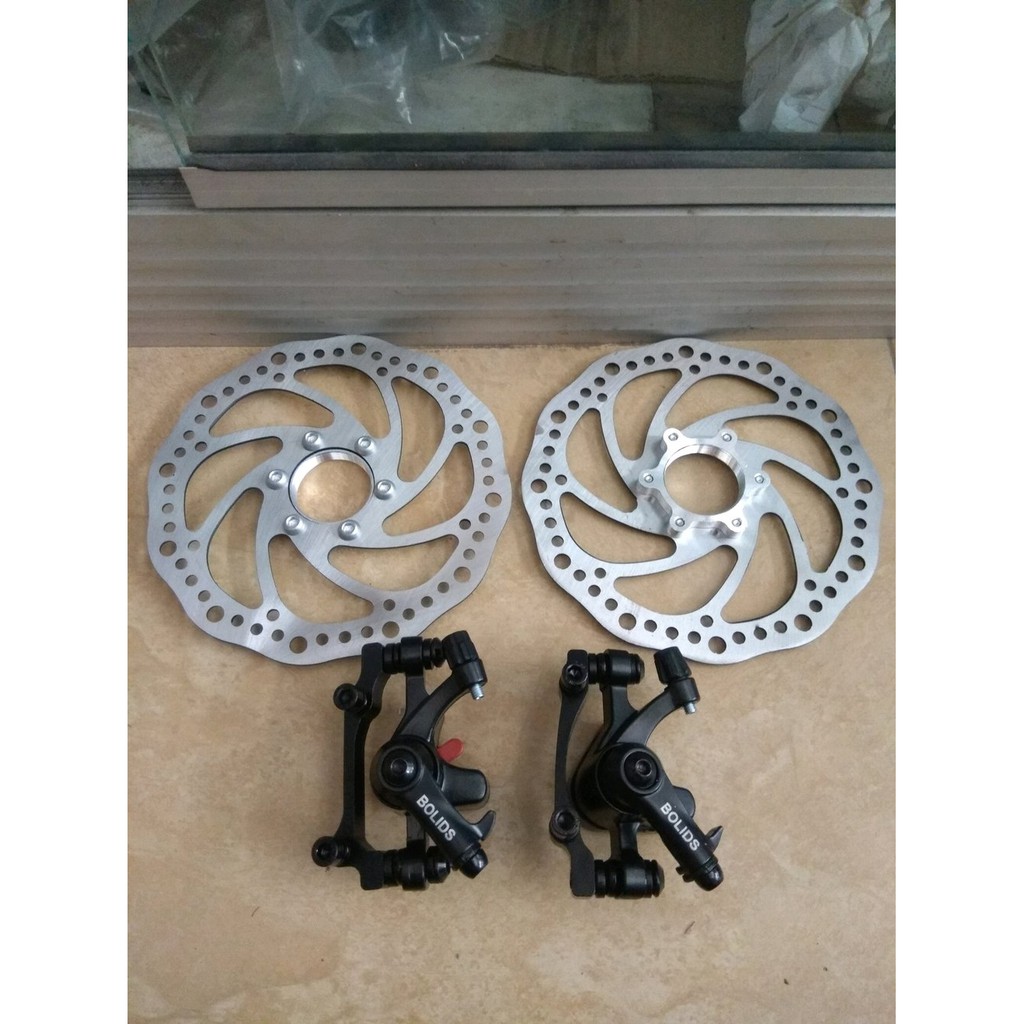 BRAKESET MEKANIK   REM CAKRAM MEKANIK ROTOR MODEL DRAT  REM CAKRAM MEKANIK PIRINGAN MODEL DRAT ULIR