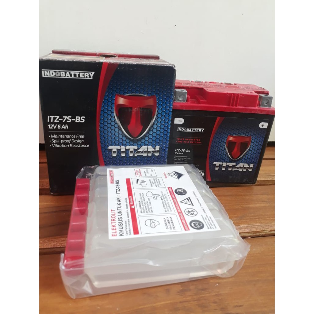 Aki motor 6 Ampere CBR CB150 SATRIA fu Honda vario 125 Vario 150 GS  aki kering INDOPARTS