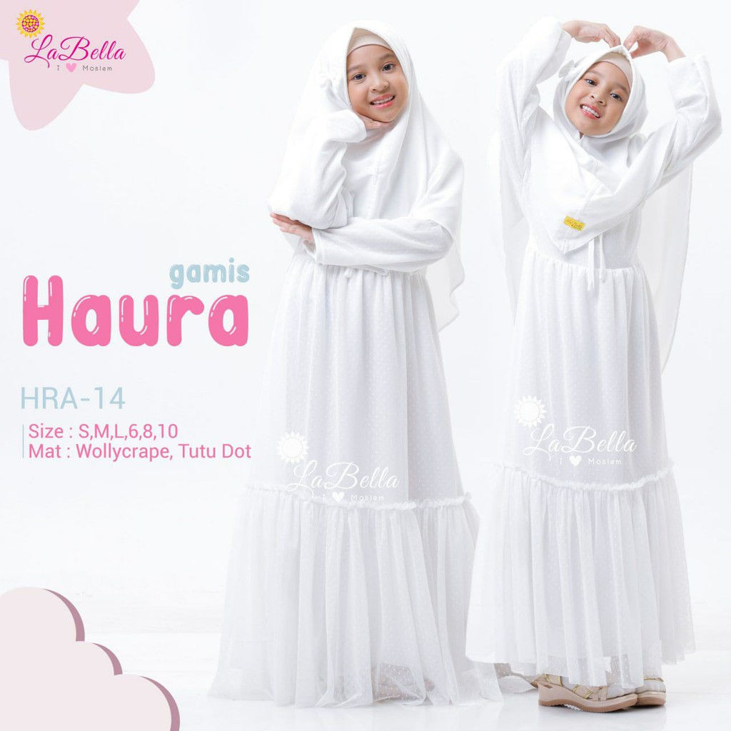 Gamis Anak lucu HAURA By Labella