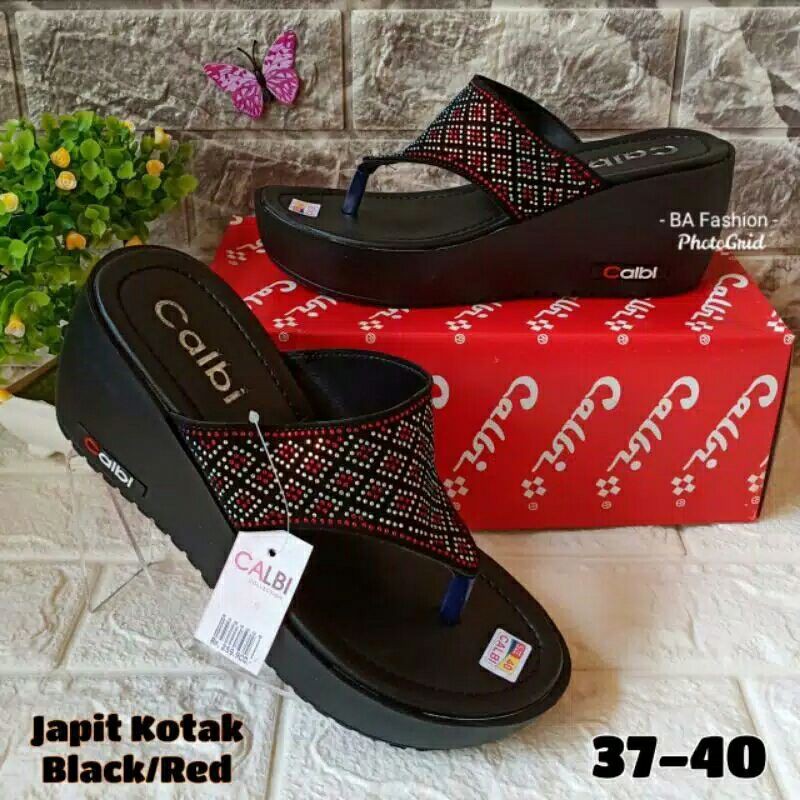 

calbi japit kotak black/red