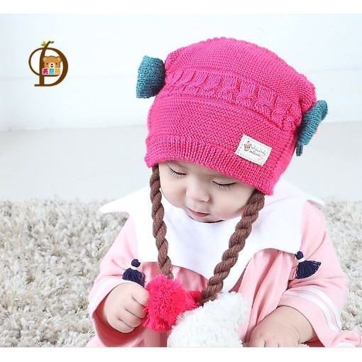 [Brandedbaby] TOPI / KUPLUK ANAK RAMBUT PALSU KEPANG KUNCIR DUA IMP