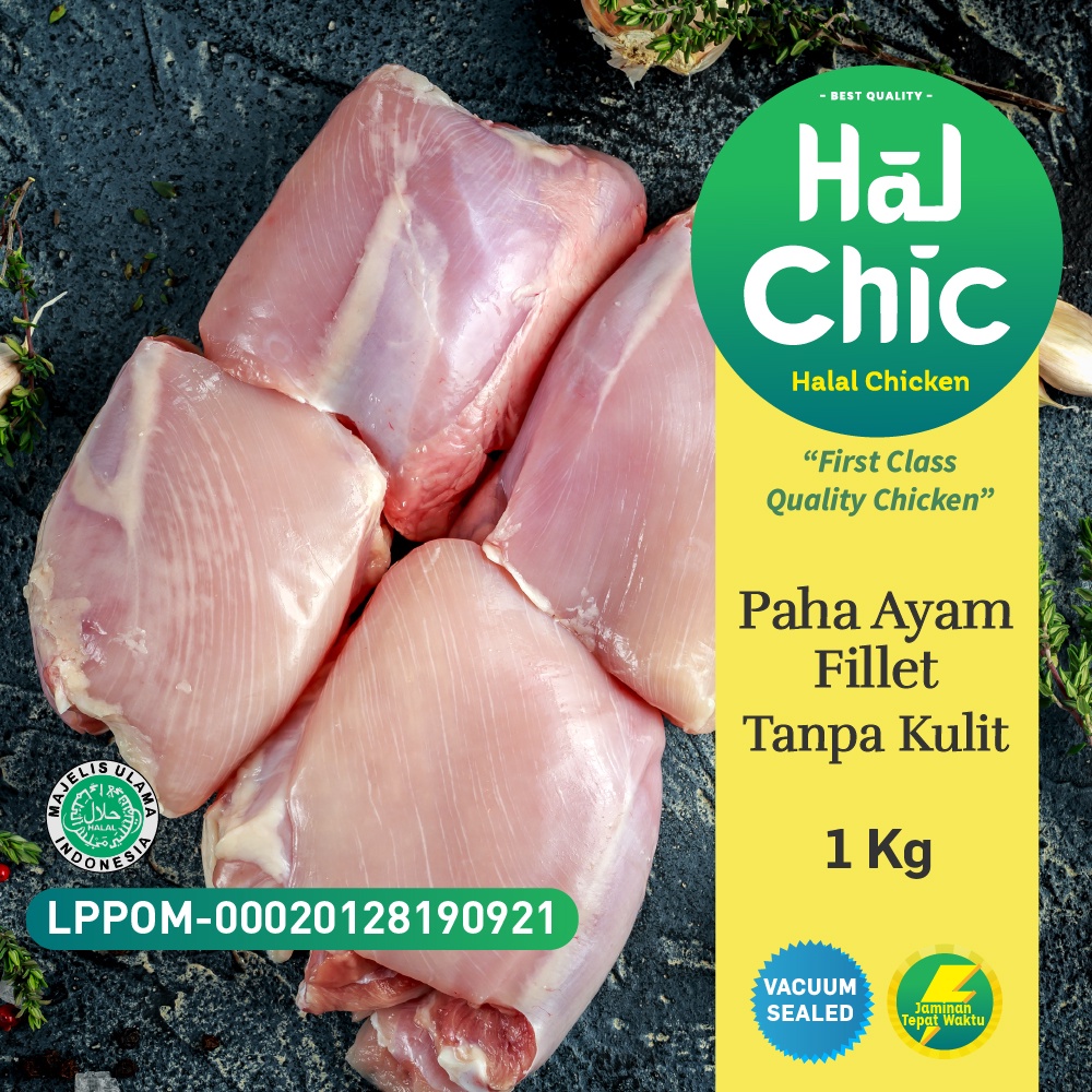 

Paha Ayam Fillet Tanpa Kulit 1 Kg HalChic