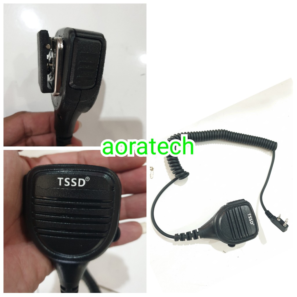 Speaker Microphone Extra Mic for Handy Talkie TSSD Walkie Talkie port K-Plug