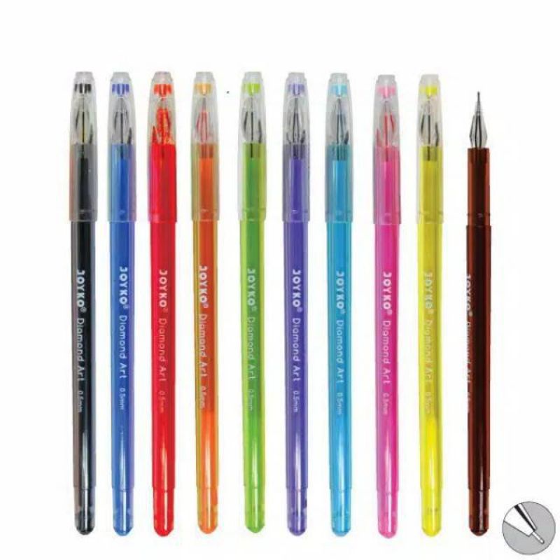 

Pulpen Joyko Gel 8 Warna/Color Gel Pen Diamond Art GPC-309S