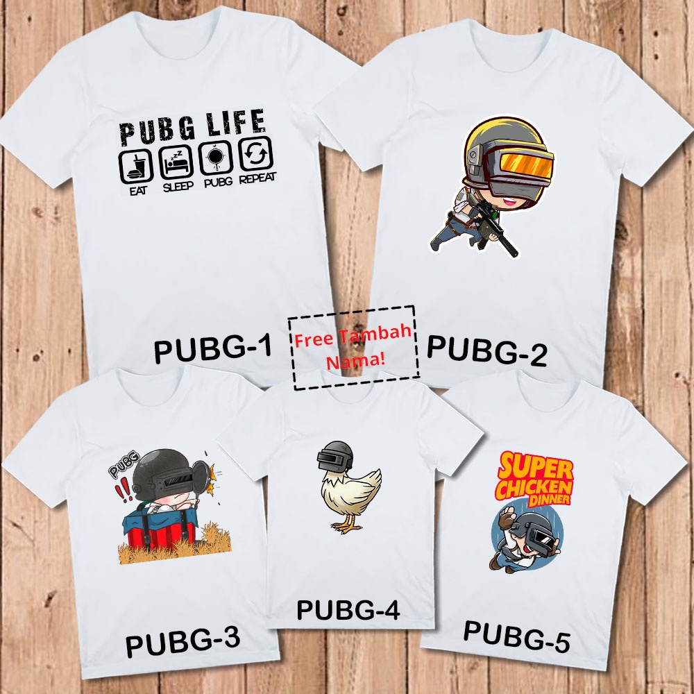 Baju Kaos Anak PUBG Laki Laki Lengan Pendek / Panjang Couple Keluarga Kakak Adik