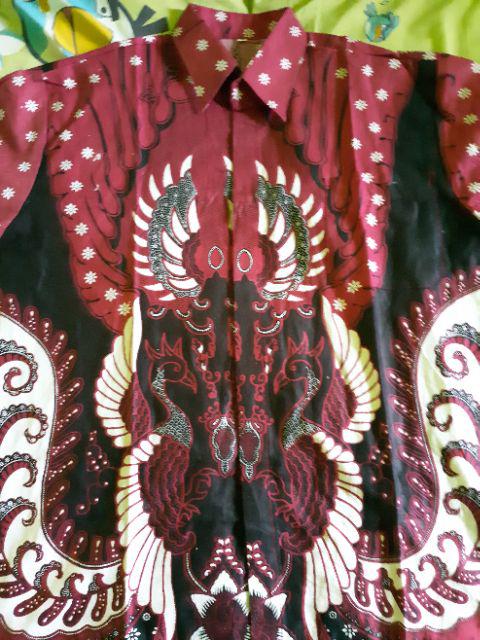 Batik Pria Lengan Panjang Batik Berkah Hrb026 Motif Keratonan Kode 002 Size M L Xl Xxl Reguler