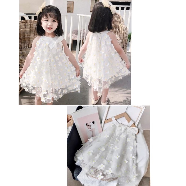 dress bunga import anak cewek balita model princess - gaun dress pantai import anak cewek balita mod