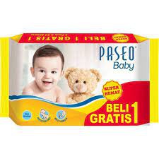 TISSUE PASEO BABY WIPES 50`S BUY 1 GET 1