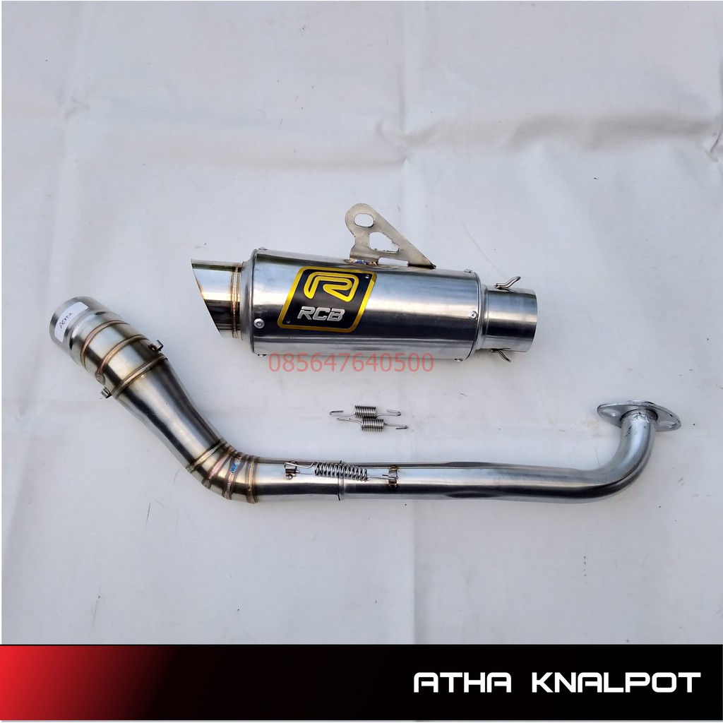 Knalpot Racing RCB Stainless Yamaha Aerox155
