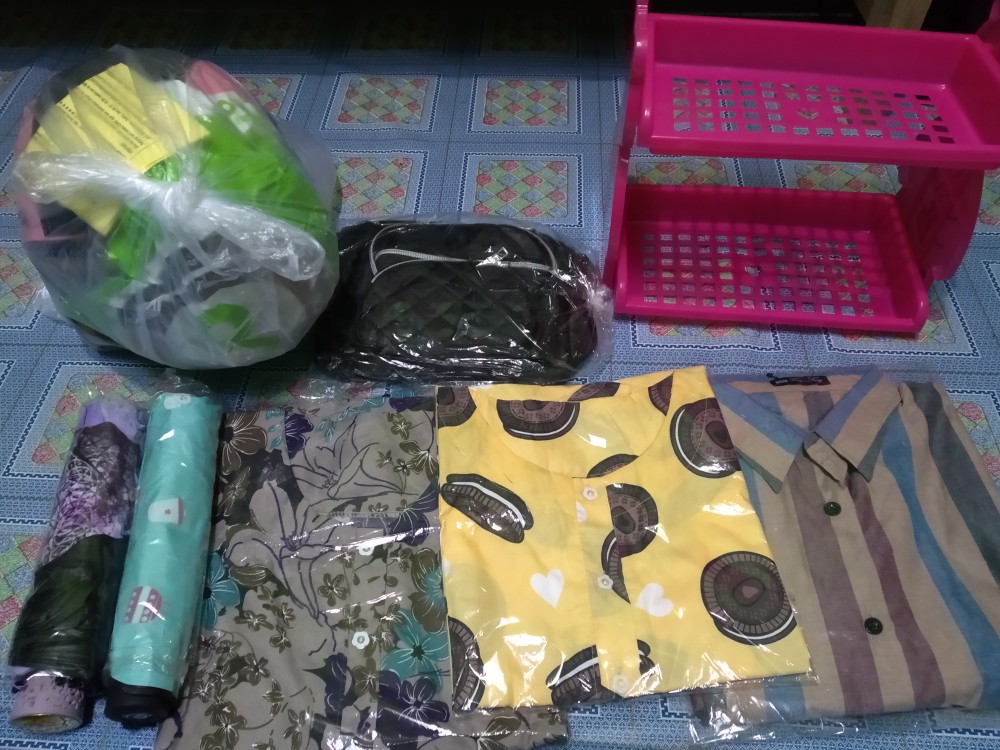 Payung Lipat 4 Fancy Motif Rabbit & Cake Anti Uv