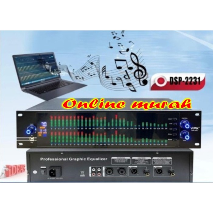 Equaliser Digital vpk dsp2231 vpk dsp 2231 Equalizer VPK DSP 2231