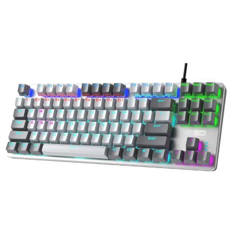 Keyboard gaming altec lansing wired usb 2.0 mechanical tkl 87 keys rgb algk8404 algk-8404