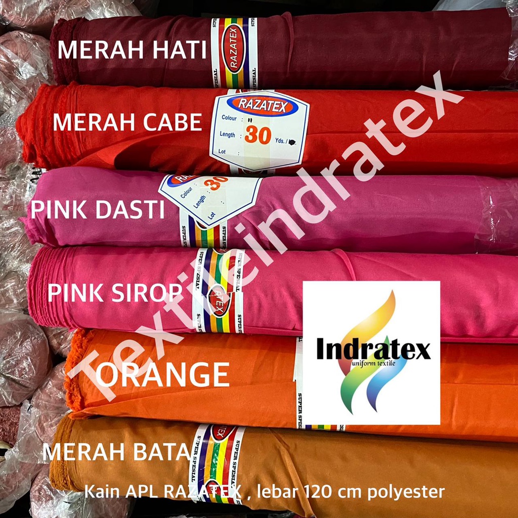 ( per 1 roll ) KAIN FURING ASAHI APL BAHAN LAPISAN TAS ROK BAJU GAMIS BROKAT SATIN HYCON TILE BATIK APL CAP RAZATEX