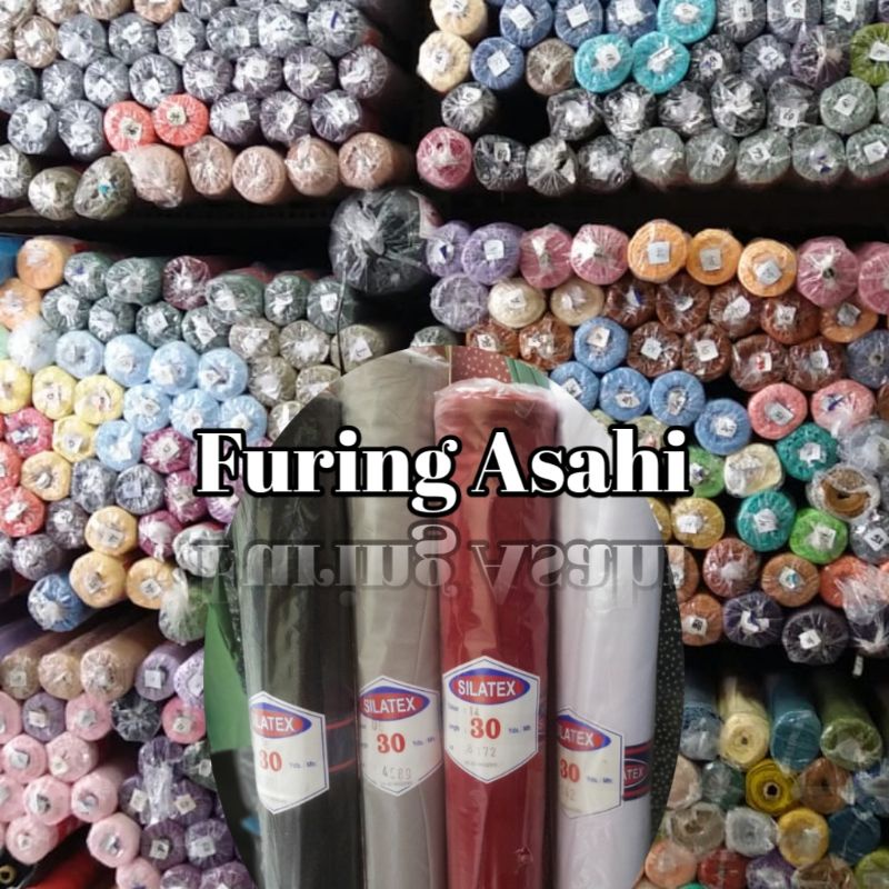 Kain Furing Asahi rollan/furing jas,furing blazer,furing tas,saku,bendera,