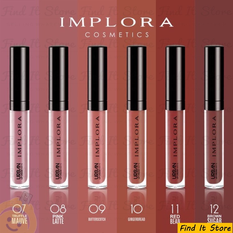 Implora Urban Lip Cream Matte Lipcream Lipstik Lipstick BPOM Orginal