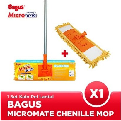 BAGUS Micromate Chenille Mop Set + refill