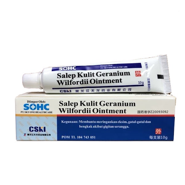 SALEP GERANIUM WILFORDI OINTMENT | SALEP KULIT GATAL | SALEP KULIT BERJAMUR | SALEP EKSIM | SALEP LU