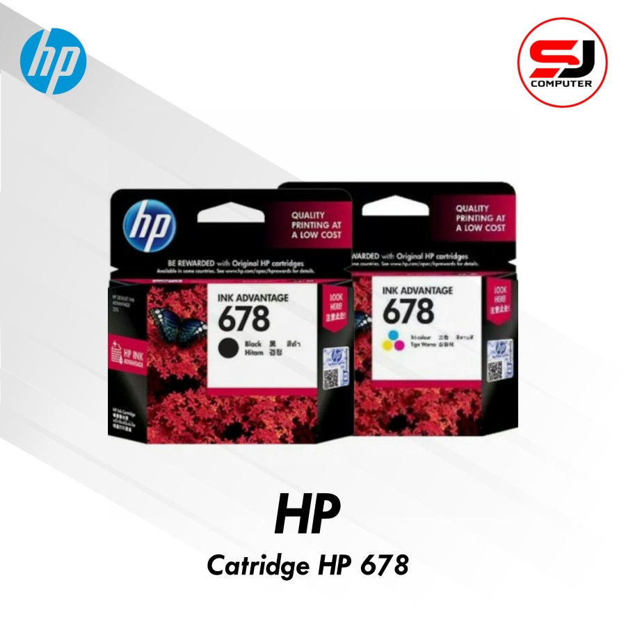 CATRIDE / TINTA PRINTER HP  678 BLACK/COLLOR