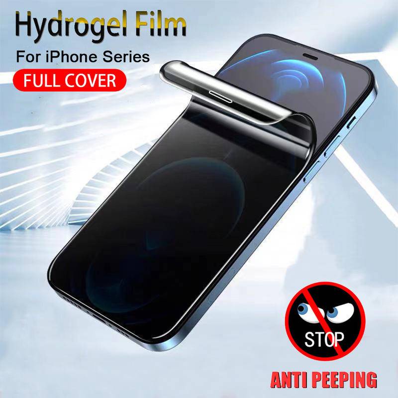 Full Cover Privacy Soft Matte Hydrogel Film For IPhone 11 12 Pro Max Mini  7 8 Plus X XS Max XR SE 2020 Anti-peep Screen Protector Film