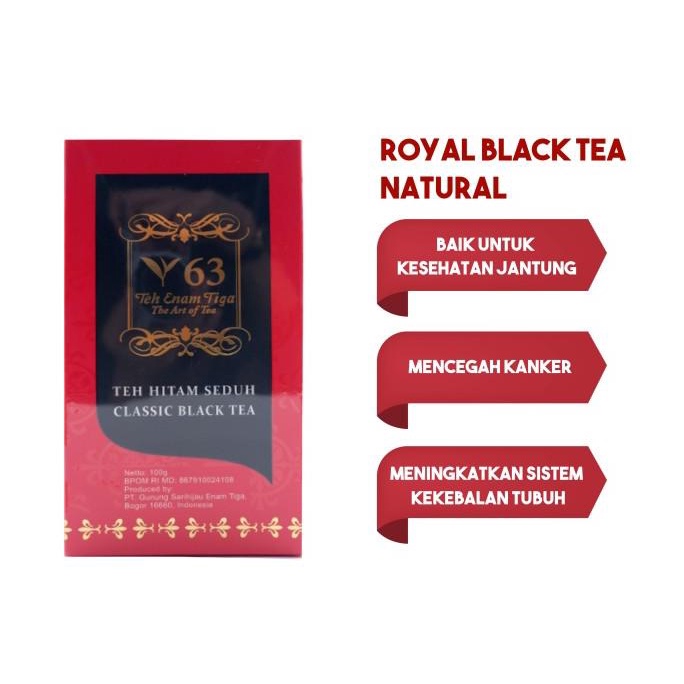 

[COD] Teh 63 Royal Black Tea Natural 100 gram [COD]