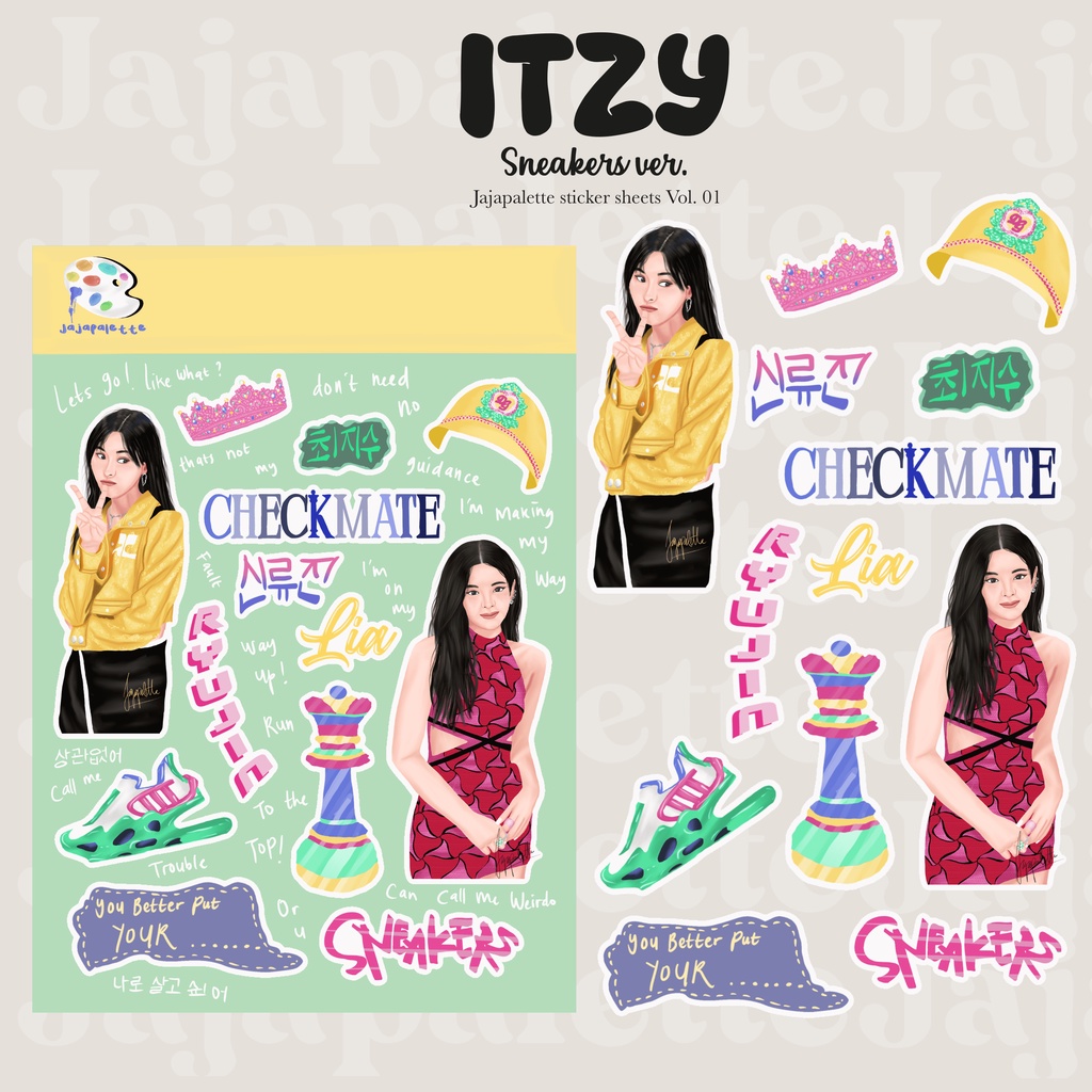 

STIKER Aesthetic KPOP ITZY Deco STICKERS for Bujo Vintage