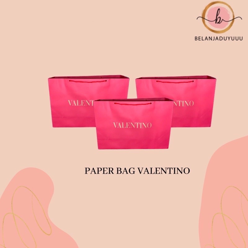 Paper Bag Valentino Termurah ( Ready Stock Jakarta )