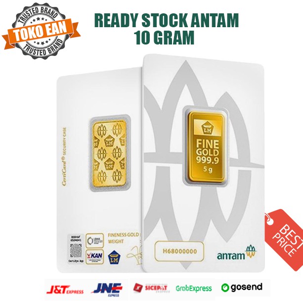 Ready Stock Logam Mulia Antam 10 Gram 2020 REDMARK