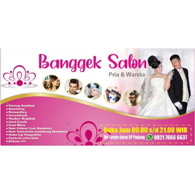  Spanduk Salon  Dan Rias Pengantin gambar contoh banners