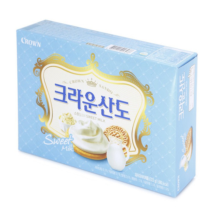 

Crown Sando Sweet Milk - biskuit mascarpone cream susu Korea