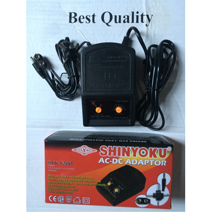 Unik ADAPTOR UNIVERSAL AC/DC 1200MA MERK SHINYOKU Murah