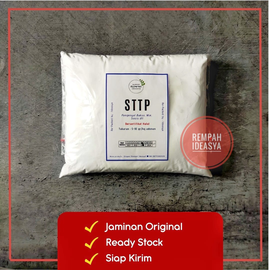 

500gr STTP / STPP Thailand (Sodium Tripolyphospat) Pengenyal Bakso, Sosis, Nugget, Mie