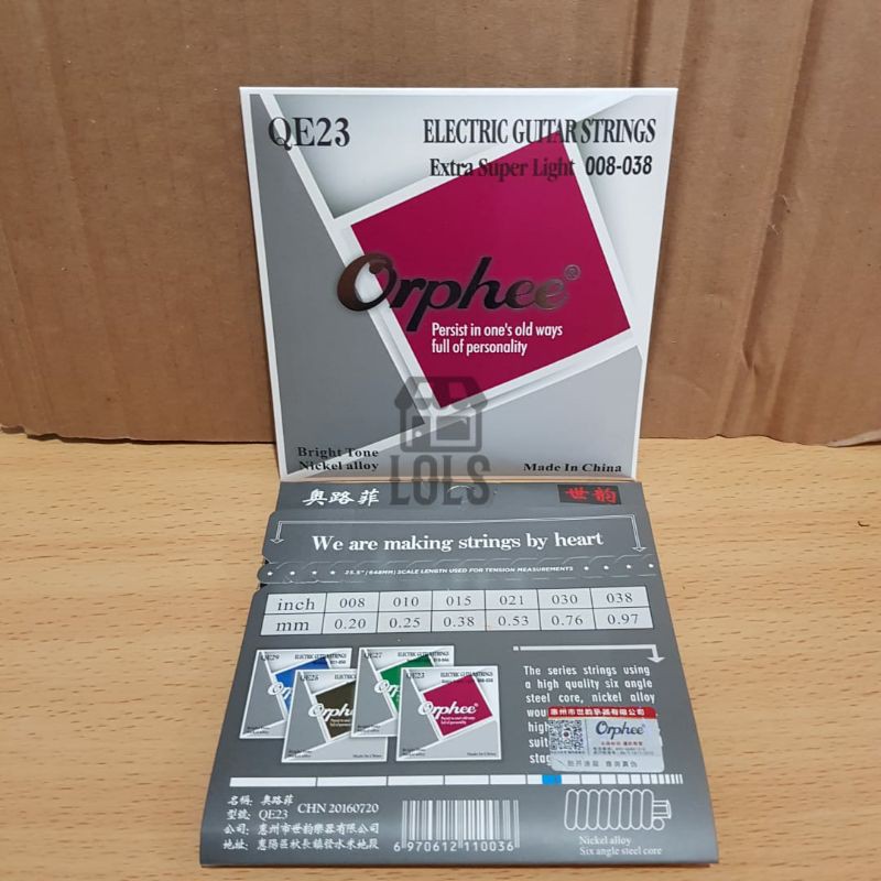 SENAR ORIGINAL ORPHEE GITAR ELEKTRIK QE23, QE25, QE27, QE 29