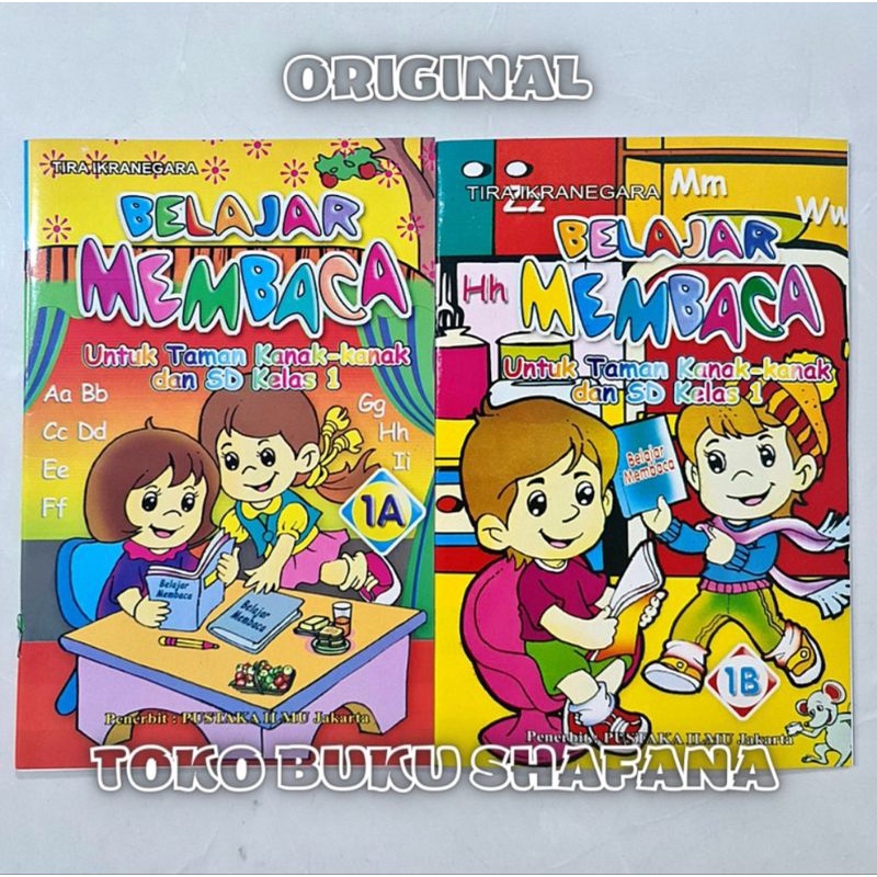 HARGA 2 BUKU : Belajar Membaca 1A &amp; 1B Untuk Anak TK dan SD Kelas 1