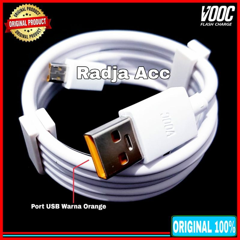 Kabel Data Realme 3 Pro Vooc Flash Charge Original 100% Micro USB 7Pin