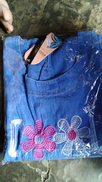 Size Jumbo Ld 116 Sienta Dress Aplikasi Bordir Asli