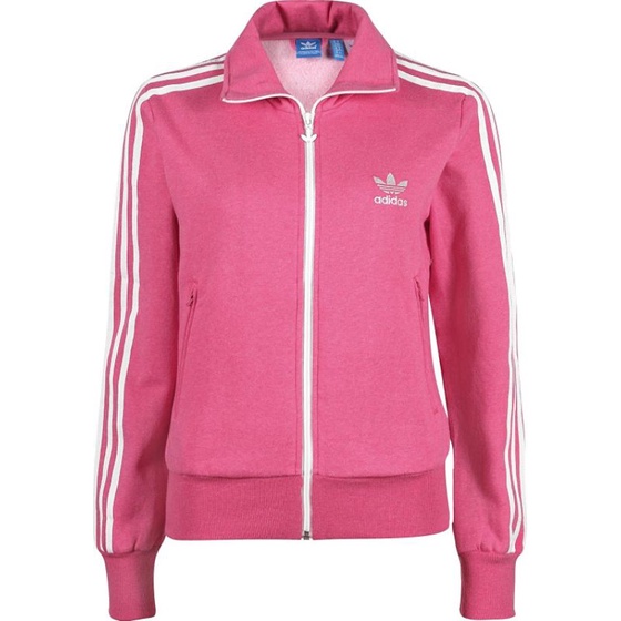 Tracktop Adidas Firebird trefoil pink list white