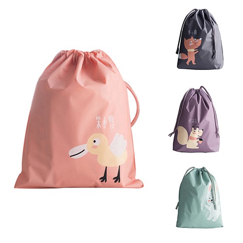 [Bayar Di Tempat]LiveCity Tas Tali Serut Motif Hewan