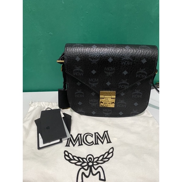 jual rugi mcm patricia shoulder bag preloved