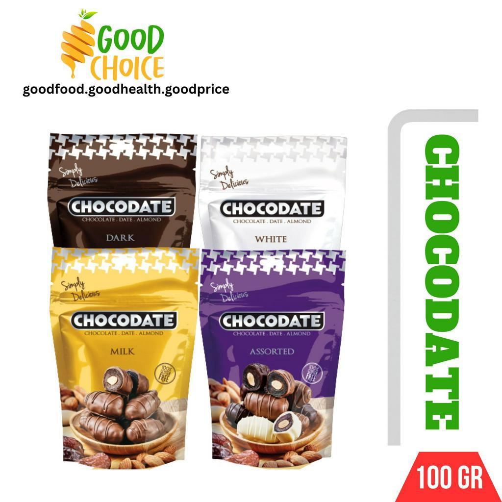 

Chocodate 100gr | Kurma Coklat Kacang Almond