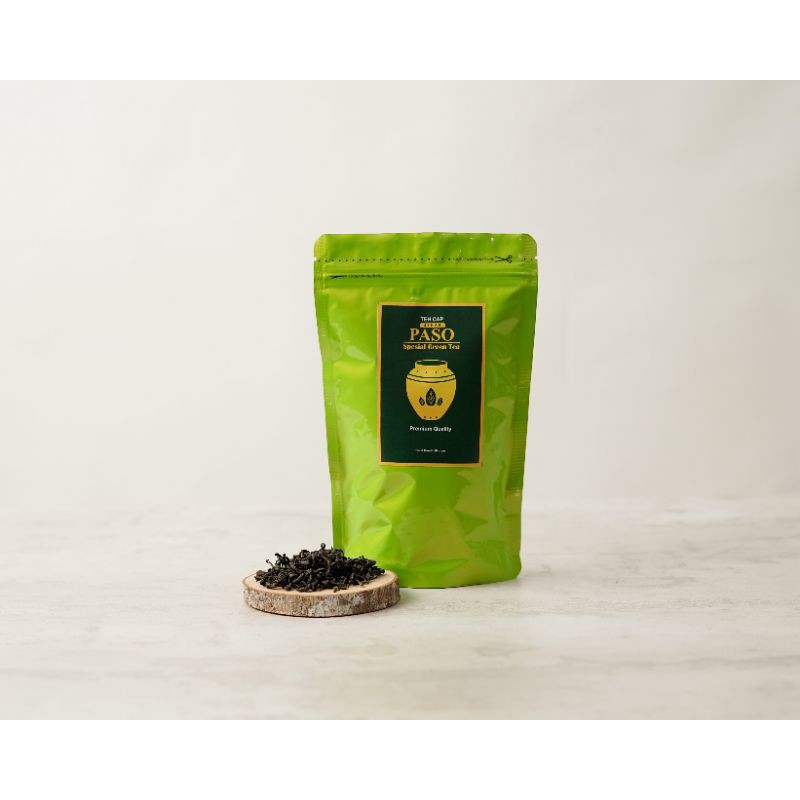 

Teh green tea herbal ( organik ) diolah menggunakan gerabah