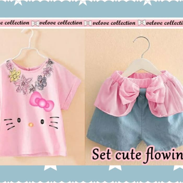 TDF Setelan Lucu Glowing HK