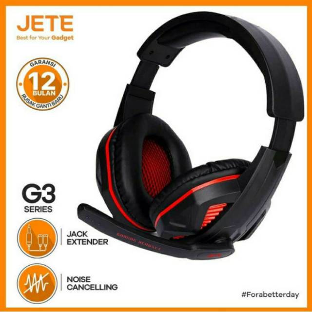 Headset/Erphone Gaming Jete G3 Series
