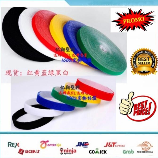 

Office & Stationery | Document Organizer | Velcro Pengikat Cable 1 Cm 25 Meter / Pengikat Kabel Fo Velcro | Best Seller