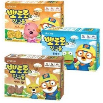 

Binggrae Pororo biskuit KEJU CHEESE / COKLAT / PLAIN 65gr.