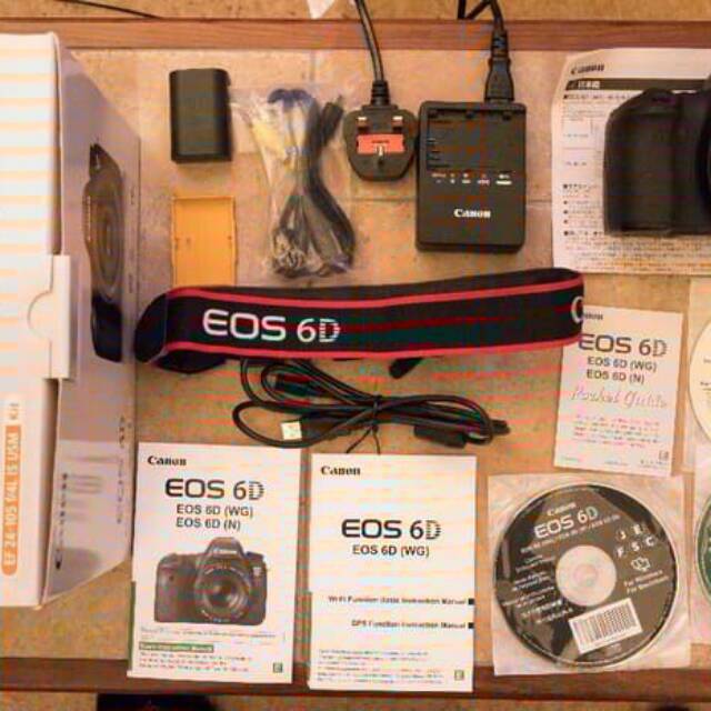 Kamera Canon Eos 6D ,New Box Free Lens