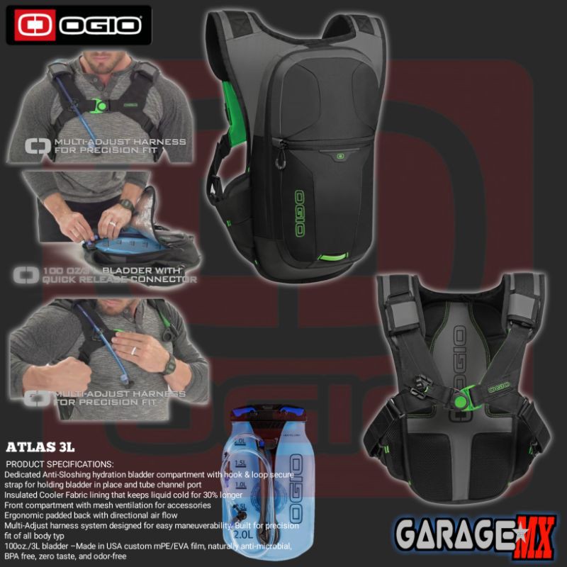 HYDRO BAG OGIO ATLAS.TAS OGIO.TAS HYDRO OGIO ATLAS.HYDRO BAG OGIO.TAS MOTOCROSS.TAS MTB.TAS TRAIL.