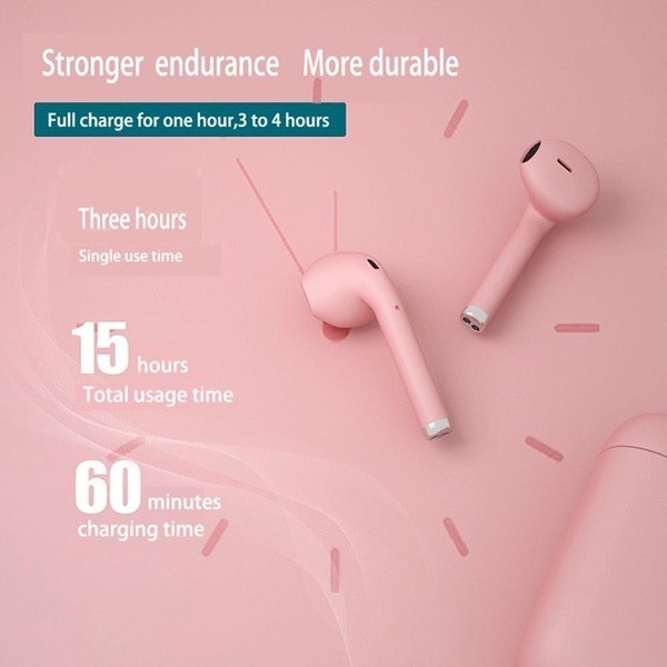 Inpods 12 TWS Earphone Bluetooth Wireless Earbud Macaron